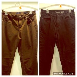 2 pairs crop skinny pants - 10. Great condition!